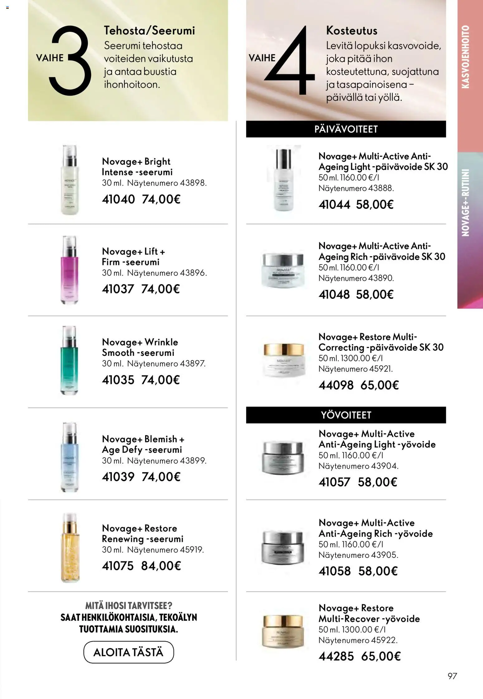 Oriflame - Esite 02 – voimassa 28.01.2026 alkaen | Sivu: 97 | Tuotteet: Yövoide, Seerumi