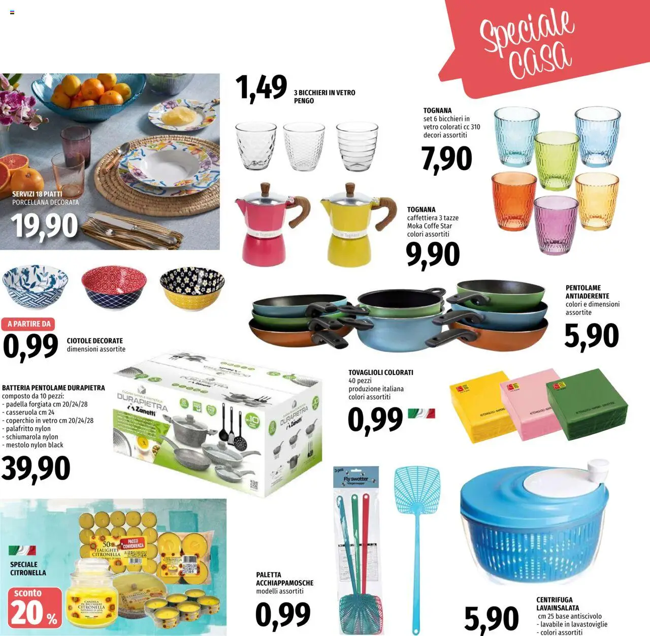 Volantino Famila del 31.07.2025 | Pagina: 21 | Prodotti: Caffettiera, Citronella, Lavastoviglie, Batteria