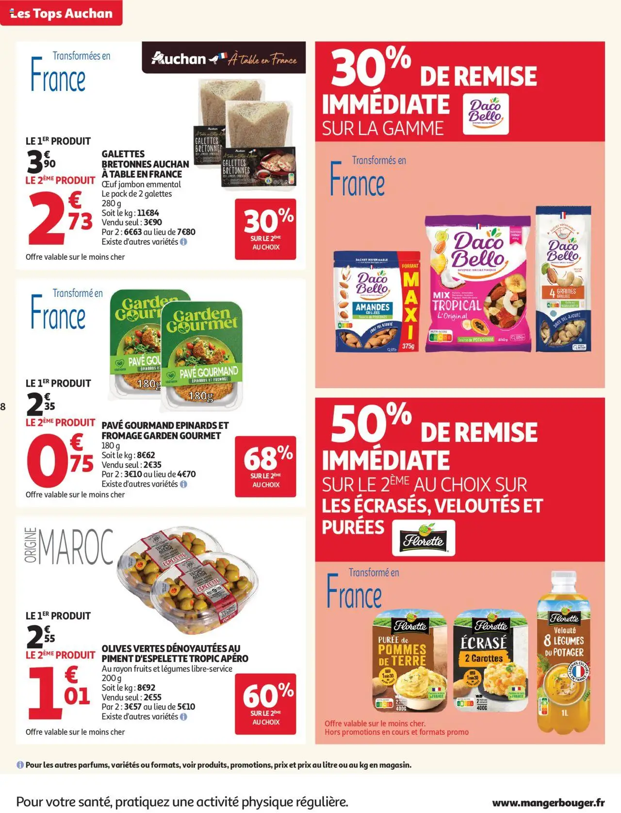{H1} | Page: 8 | Produits: Table, Piment, Jambon, Pommes
