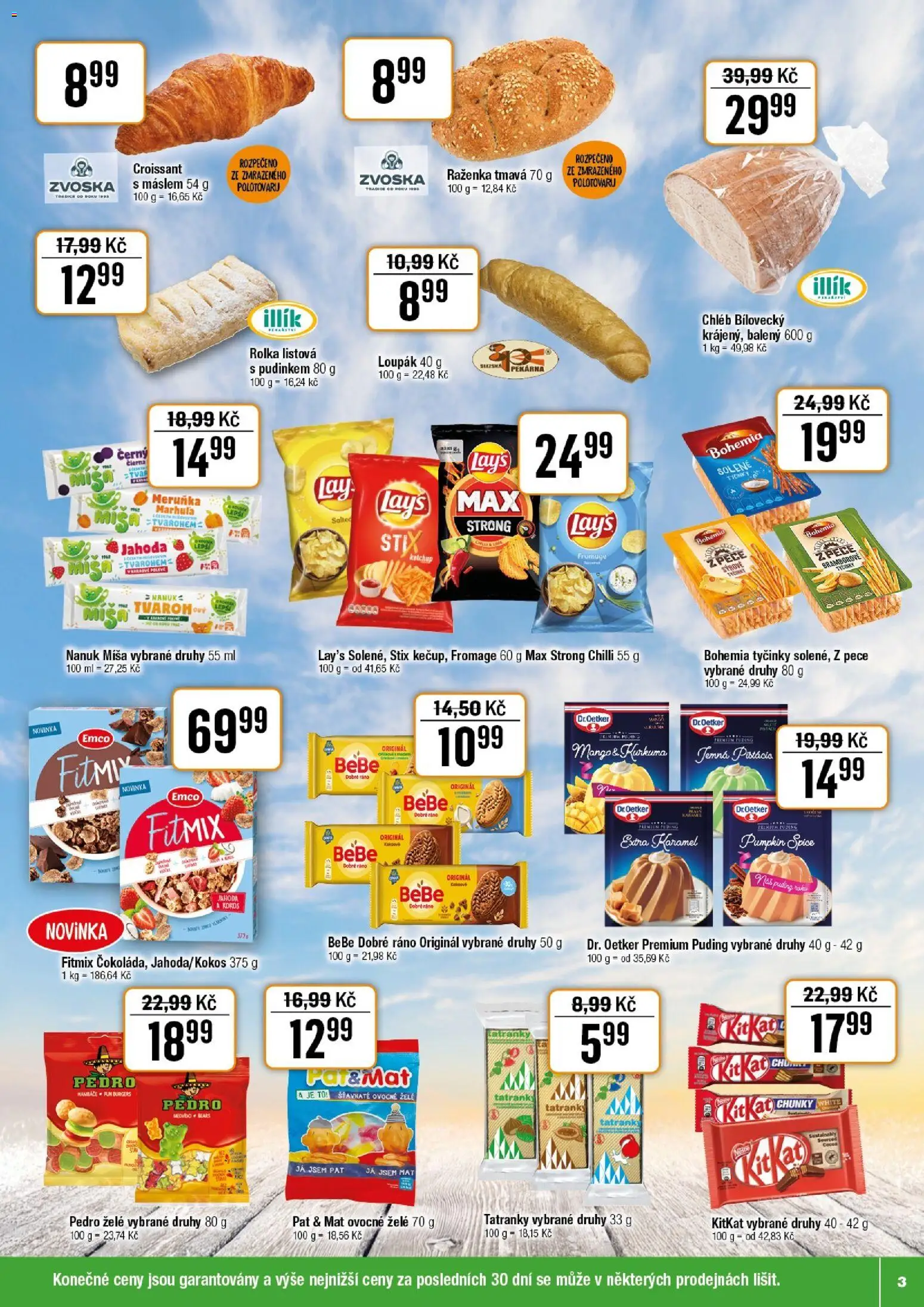 Tempo leták od 14.01.2026 | Strana: 3 | Produkty: Nanuk, Tyčinky, Pekárna, Lay's