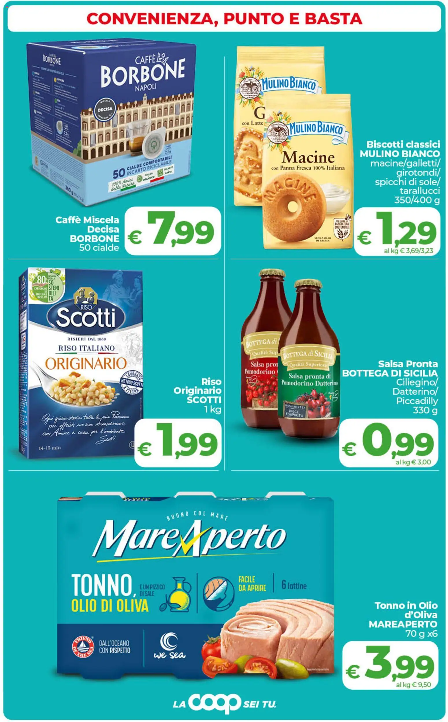 Volantino COOP del 06.03.2026 | Pagina: 2 | Prodotti: Caffè, Panna, Sale, Latte