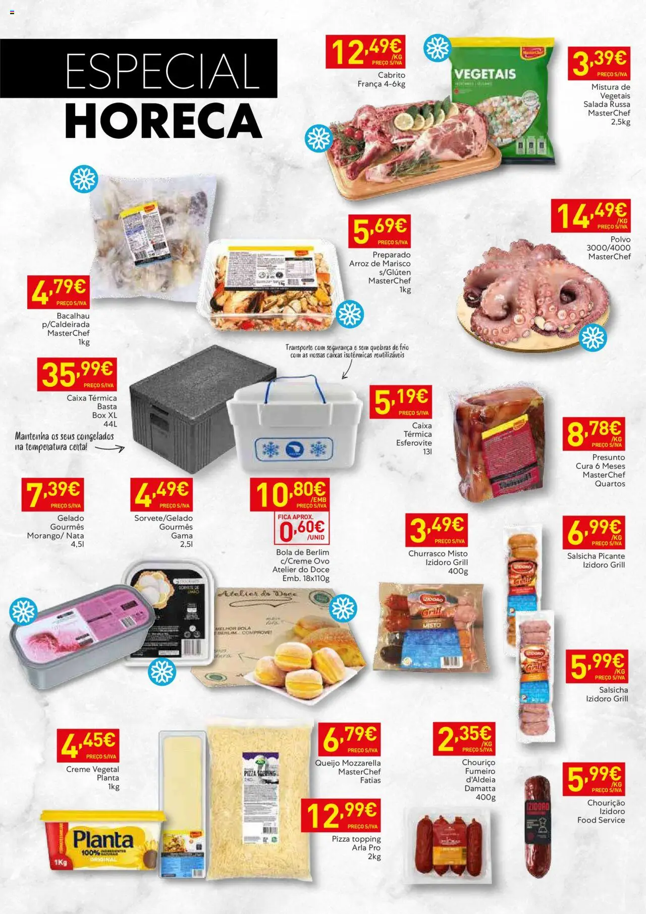 Recheio folheto Madeira │ válido de 05.08.2025 | Página: 6 | Produtos: Gelado, Pizza, Arroz, Salada