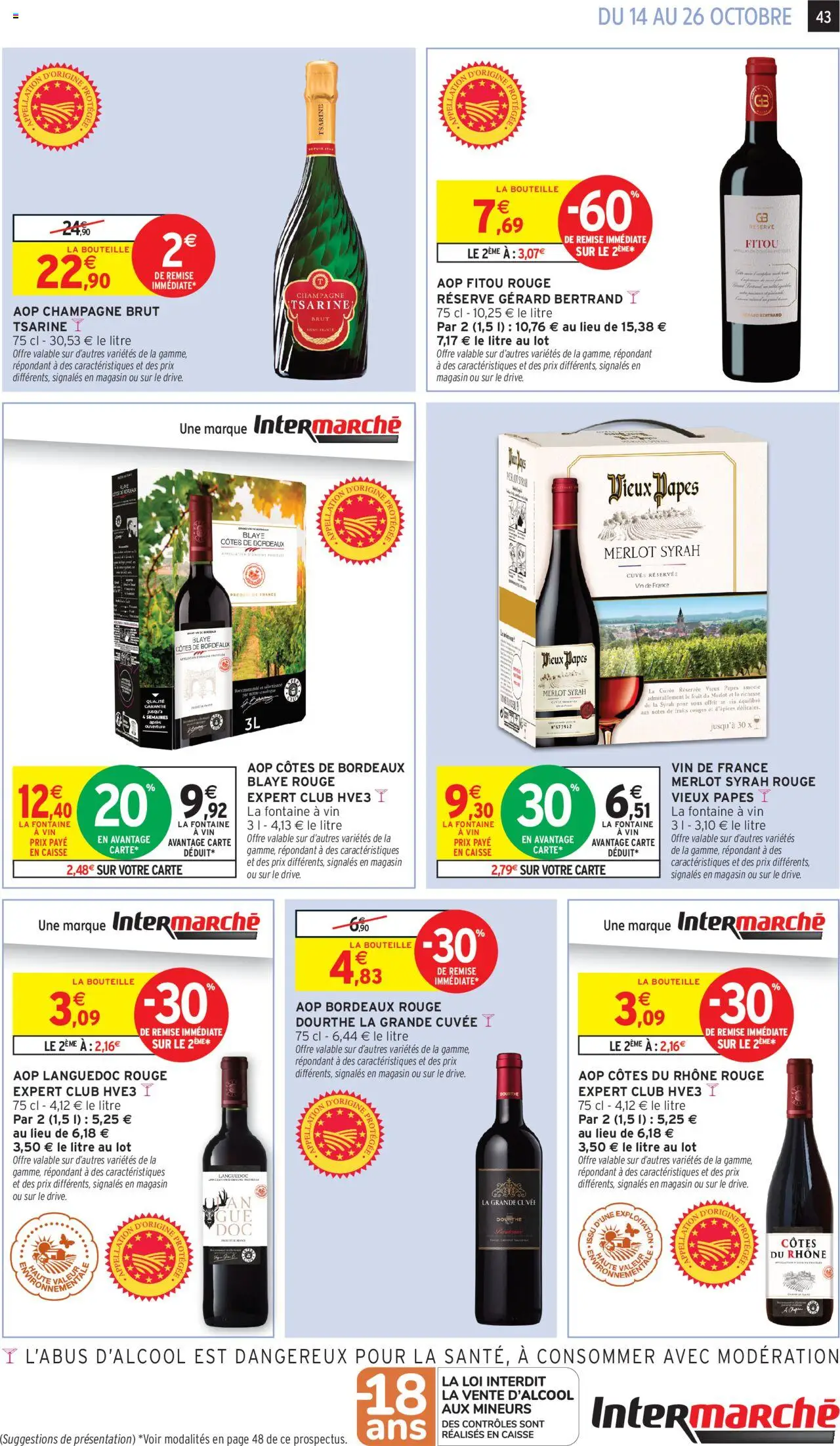 {H1} | Page: 43 | Produits: Champagne brut, Champagne, Vin