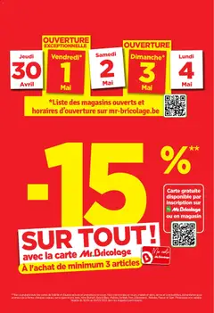 Mr Bricolage folder / publicité - Voorbeeld van een folder van Mr Bricolage, geldig van 28.04.2026