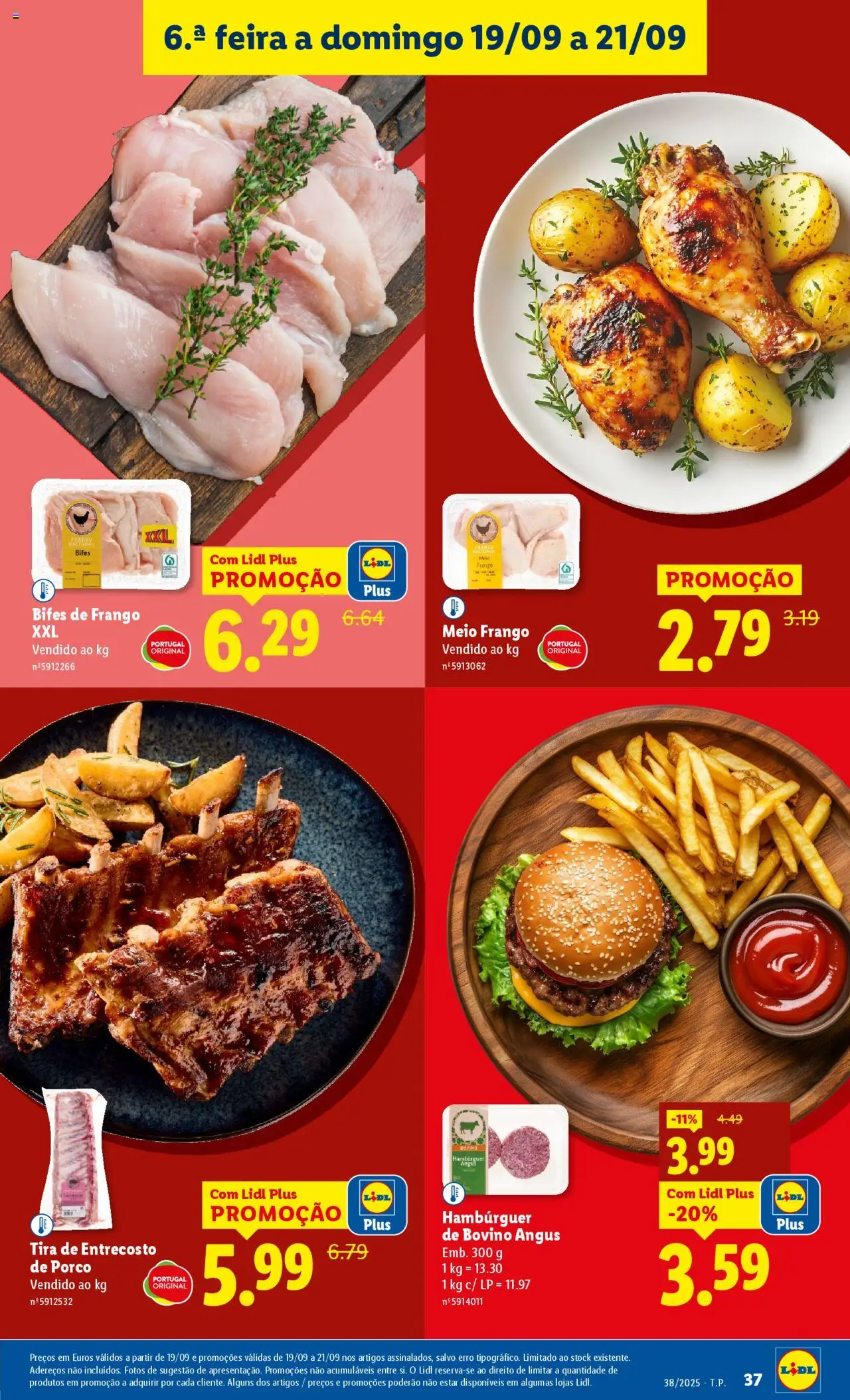 Lidl folheto │ válido de 15.09.2025 | Página: 37 | Produtos: Frango, Hambúrguer