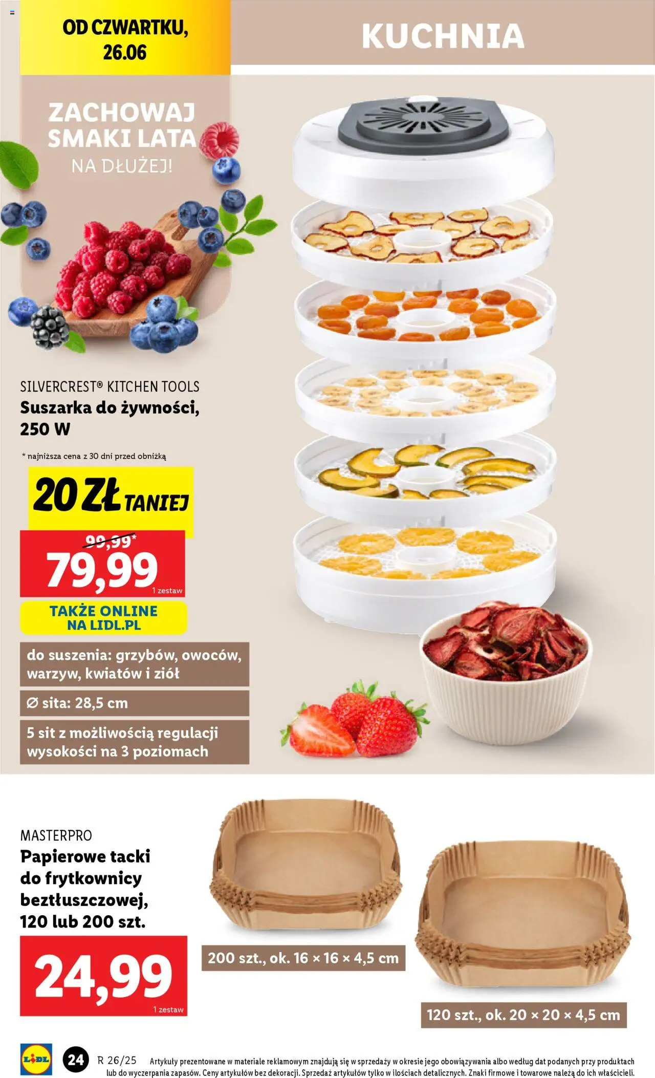 Lidl Katalog od 23.06.2025 | Strona: 26 | Produkty: Suszarka