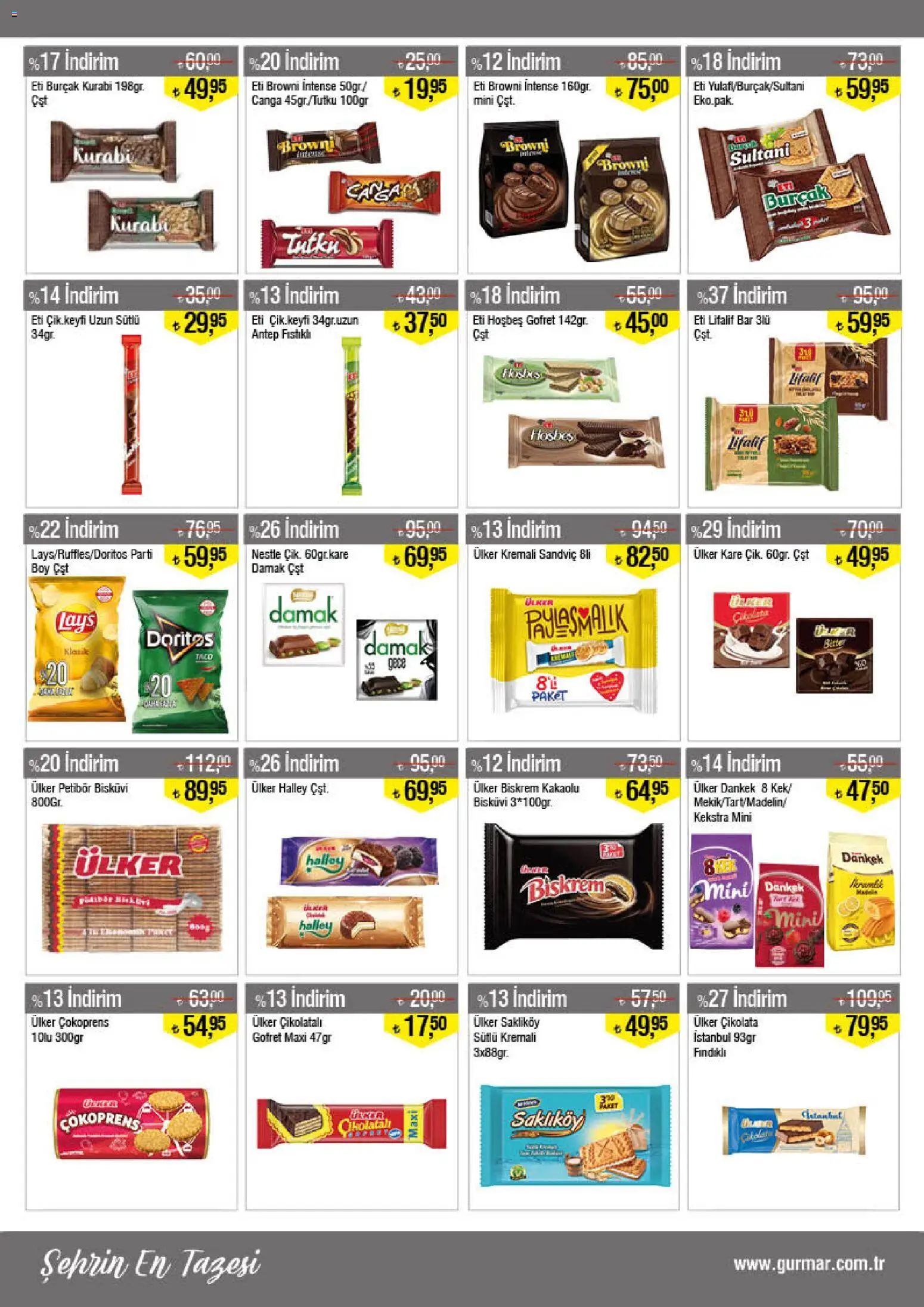 Gürmar Katalog - 01.03.2026 tarihinden itibaren geçerlidir | Sayfa: 11 | Ürünler: Gofret, Çikolata, Bisküvi