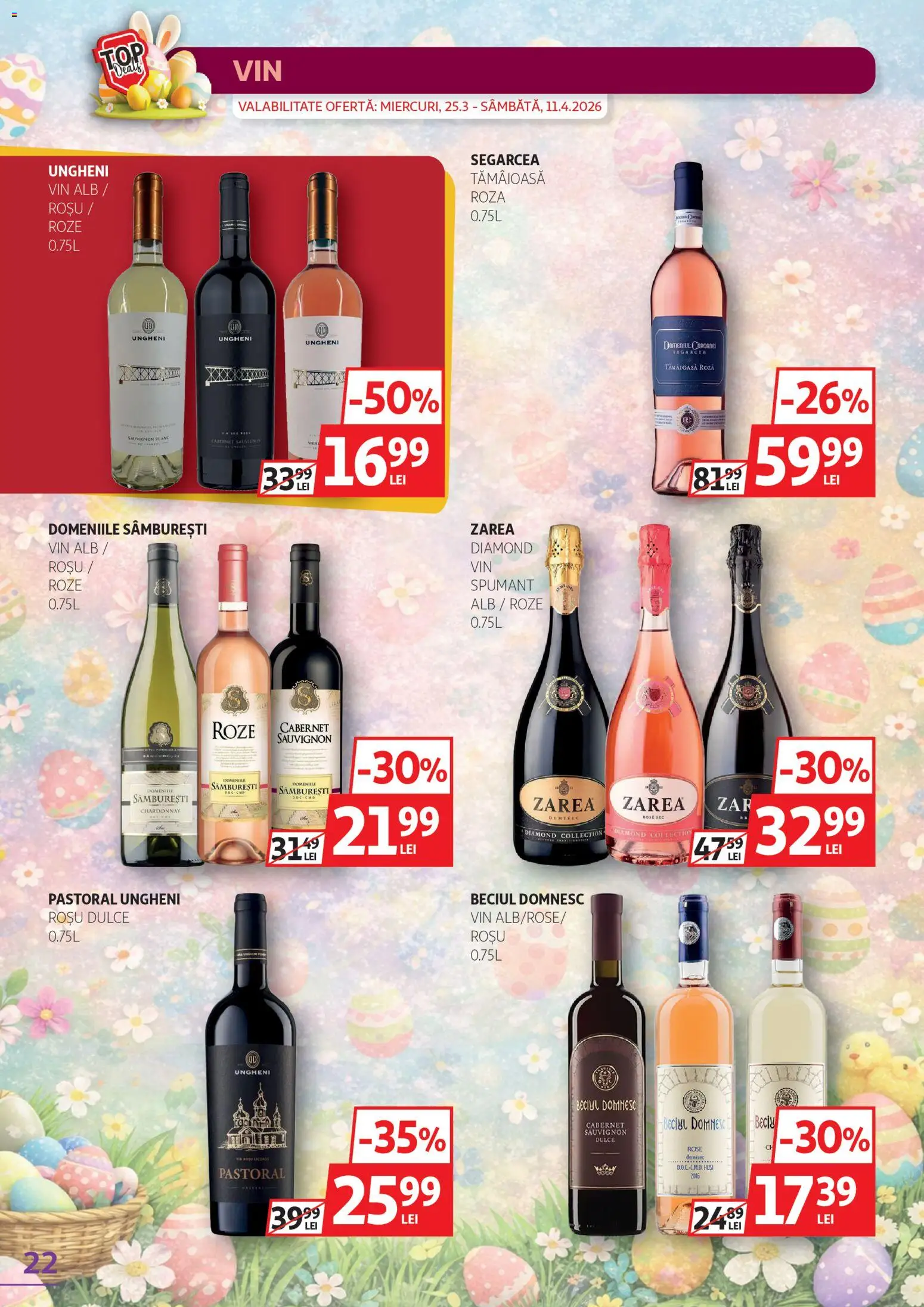 Noul catalog Auchan – valabil de la 25.03.2026 | Pagină: 22 | Produse: Vin