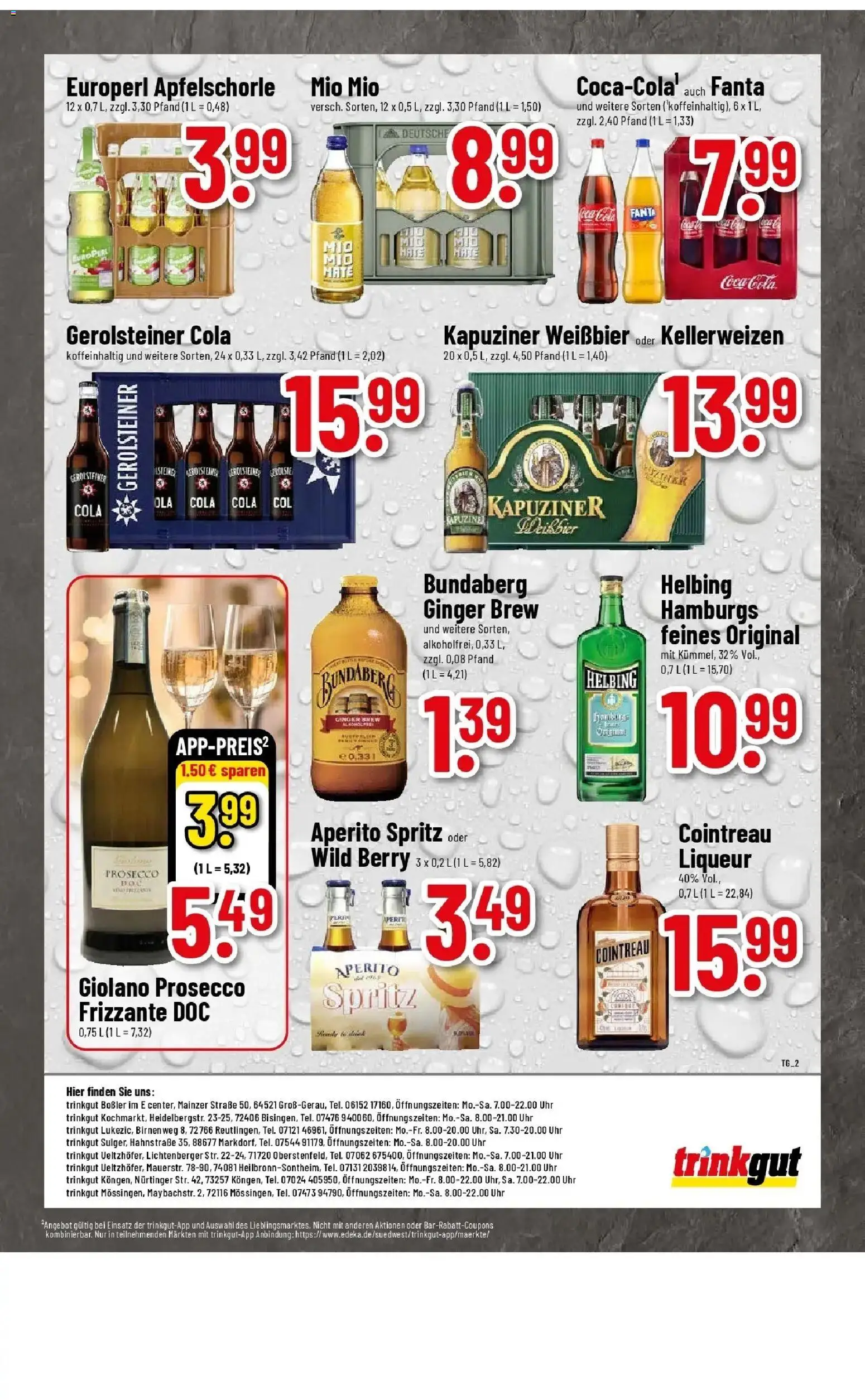 E center Prospekt Mössingen	 – gültig ab 05.04.2026 | Seite: 59 | Produkte: Coca cola, Fanta, Cola, Uhr