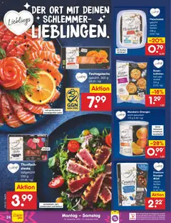 Netto Marken-Discount Prospekt 	 ab 22.12.2025 gültig | Seite: 24 | Produkte: Musli, Thunfisch, Lachs, Gurken
