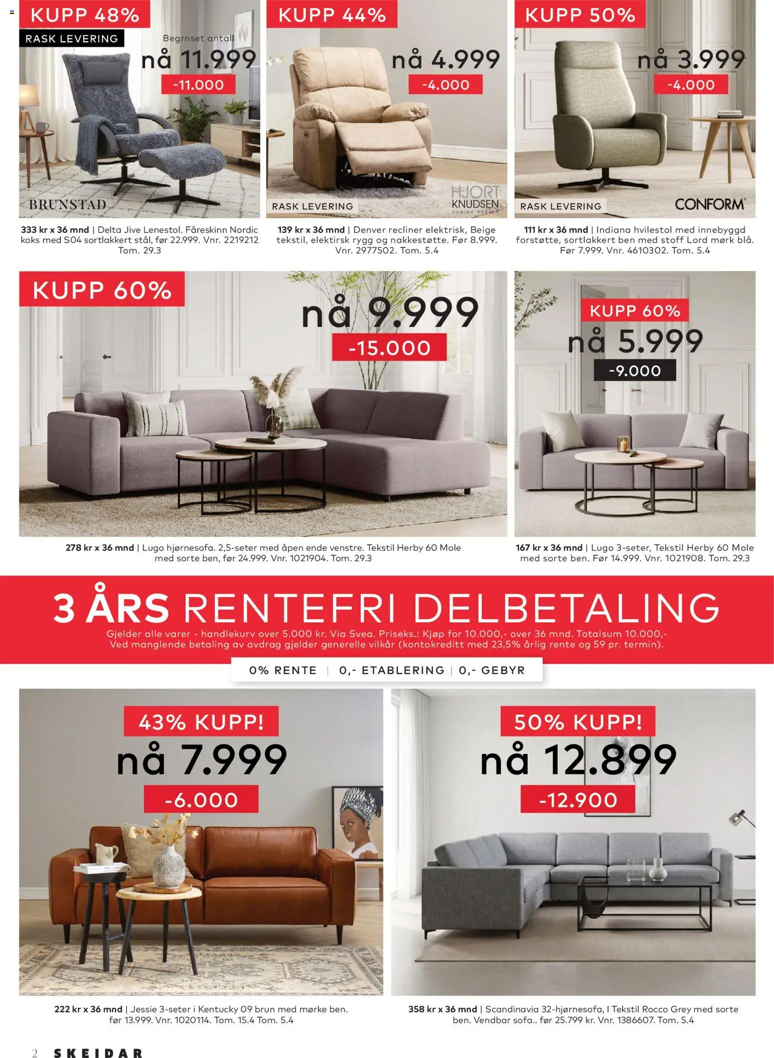 {H1} | Side: 2 | Produkter: Hvilestol, Sofa