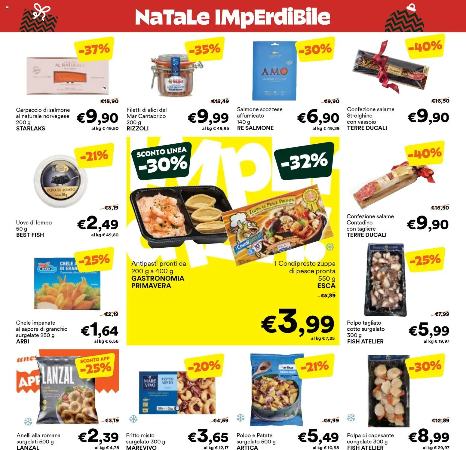 Volantino Unes del 03.12.2025 | Pagina: 2 | Prodotti: Salame, Patate, Tagliere, Alici