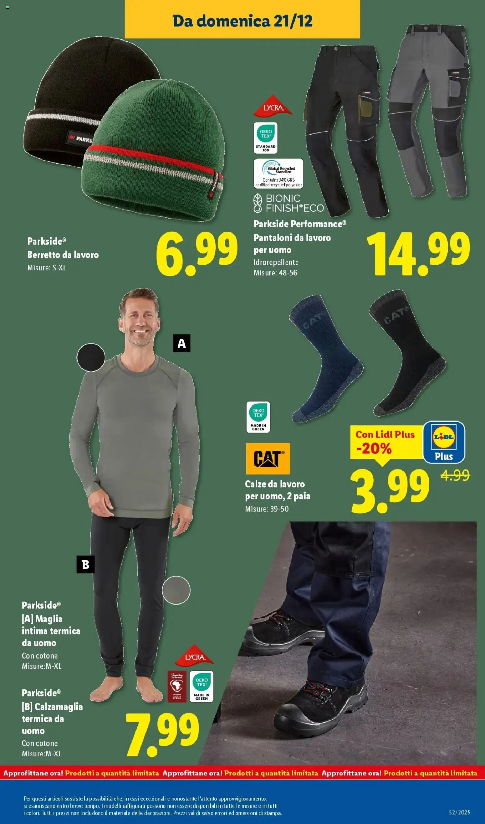 LIDL volantino della prossima settimana dal ﻿20/12/2025﻿ 📣 | Pagina: 37 | Prodotti: Pantaloni, Leggings, Top, Calzamaglia