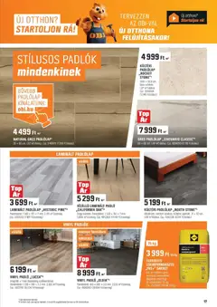 OBI Akciós újság - amely érvényes a következő dátumtól: 05.11.2025 | Oldal: 17 | Termékek: Padlólap, Gres, Vinyl padló, Csempe