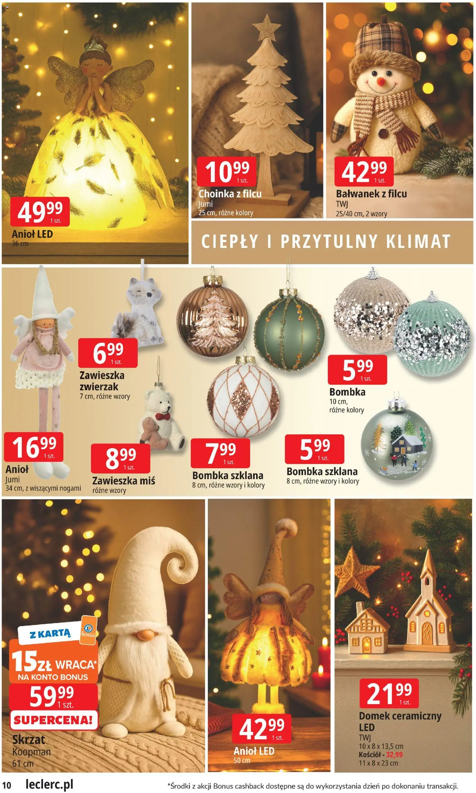 E.Leclerc Gazetka - Warszawa Jerozolimskie od 12.11.2025 | Strona: 10 | Produkty: Karta, Choinka