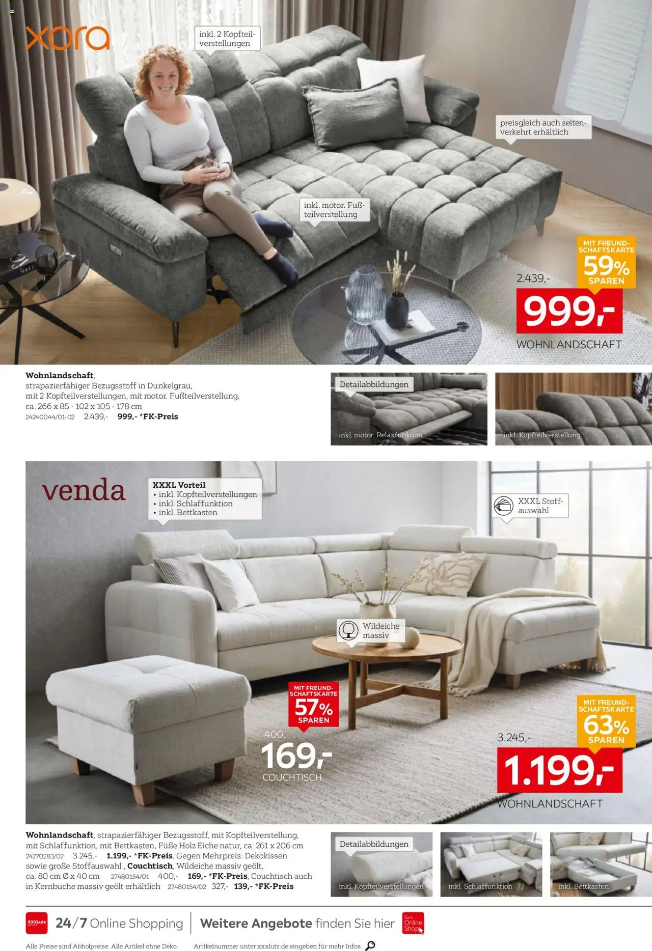 XXXL Lutz Polster Spezial – gültig ab 12.10.2025 | Seite: 10 | Produkte: Wohnlandschaft, Couchtisch