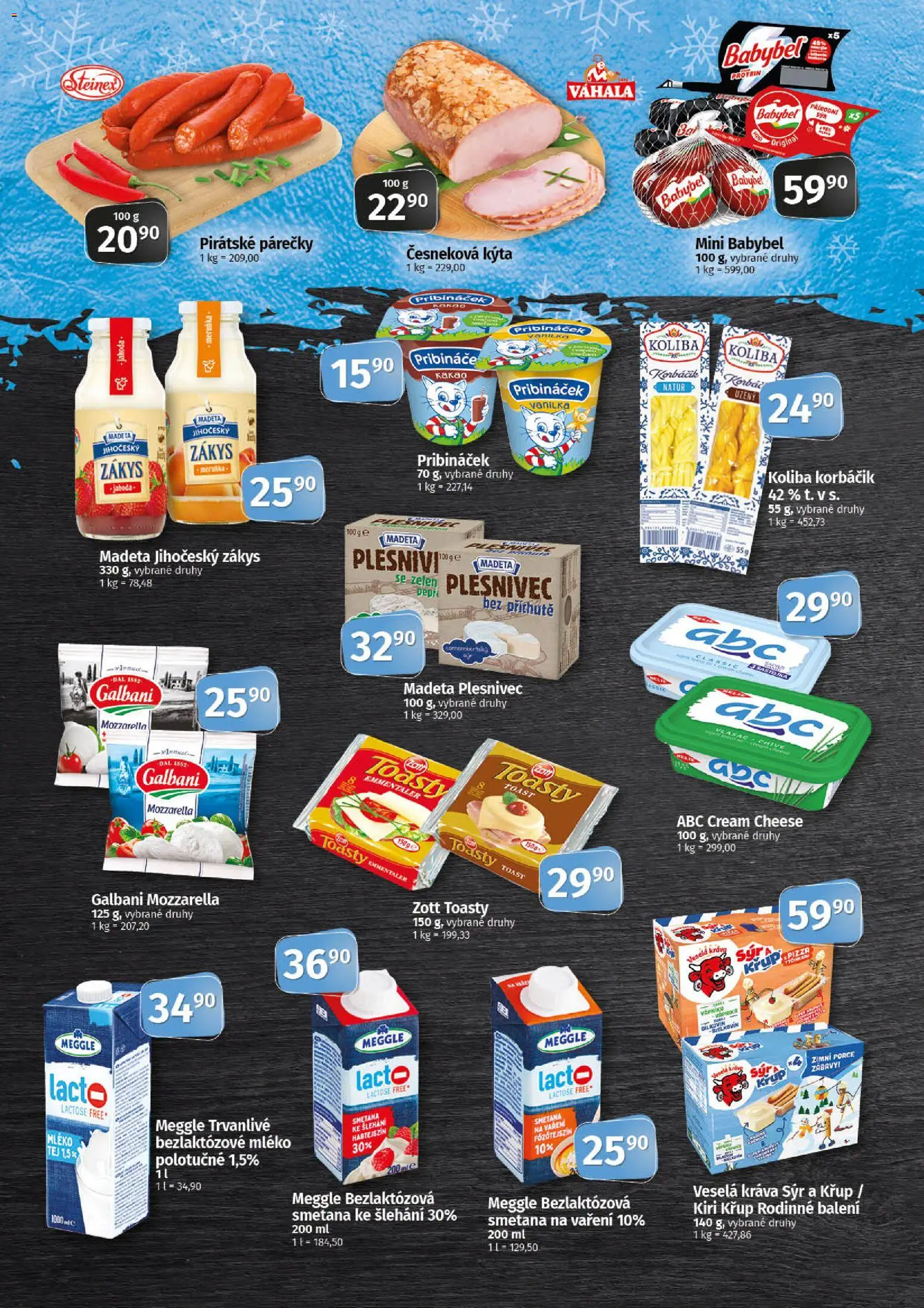 Coop leták - Tip Extra od 26.11.2025 | Strana: 2 | Produkty: Smetana, Pribináček, Meggle Bezlaktózová smetana, Protein