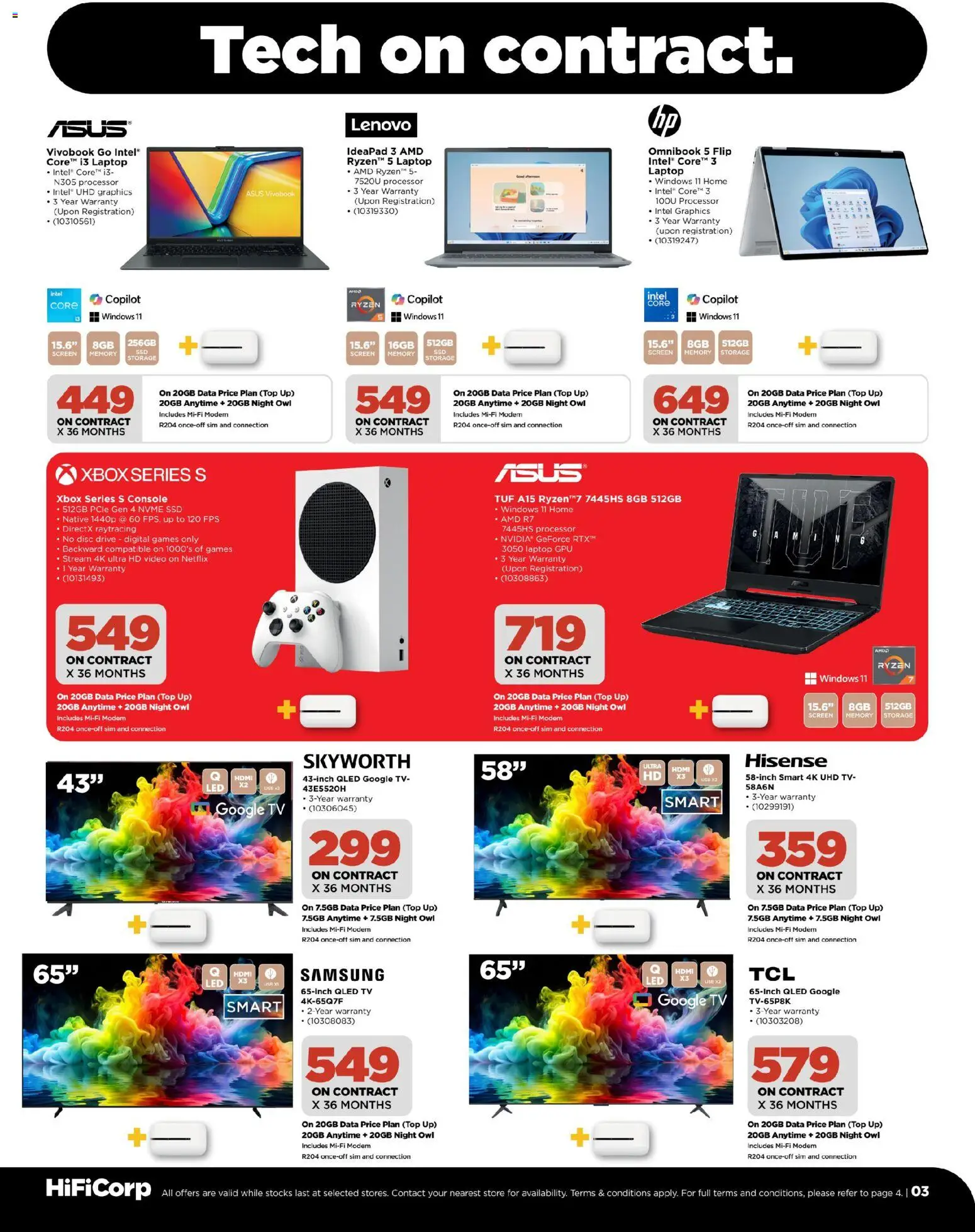 New HiFi Corp catalogue – valid from 09.12.2025 | Page: 3 | Products: Data, Xbox, Games, TV