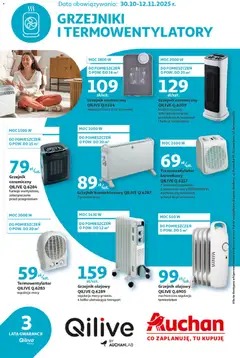 Pogląd oferty "Auchan Gazetka - Grzejniki i termowentylatory" - ważna od 30.10.2025