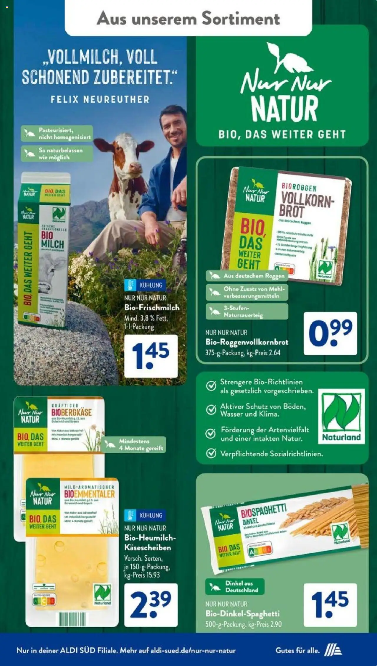 Aldi Süd Prospekt 	 - gültig ab dem 25.08.2025 | Seite: 19 | Produkte: Mehl, Milch, Wasser, Brot