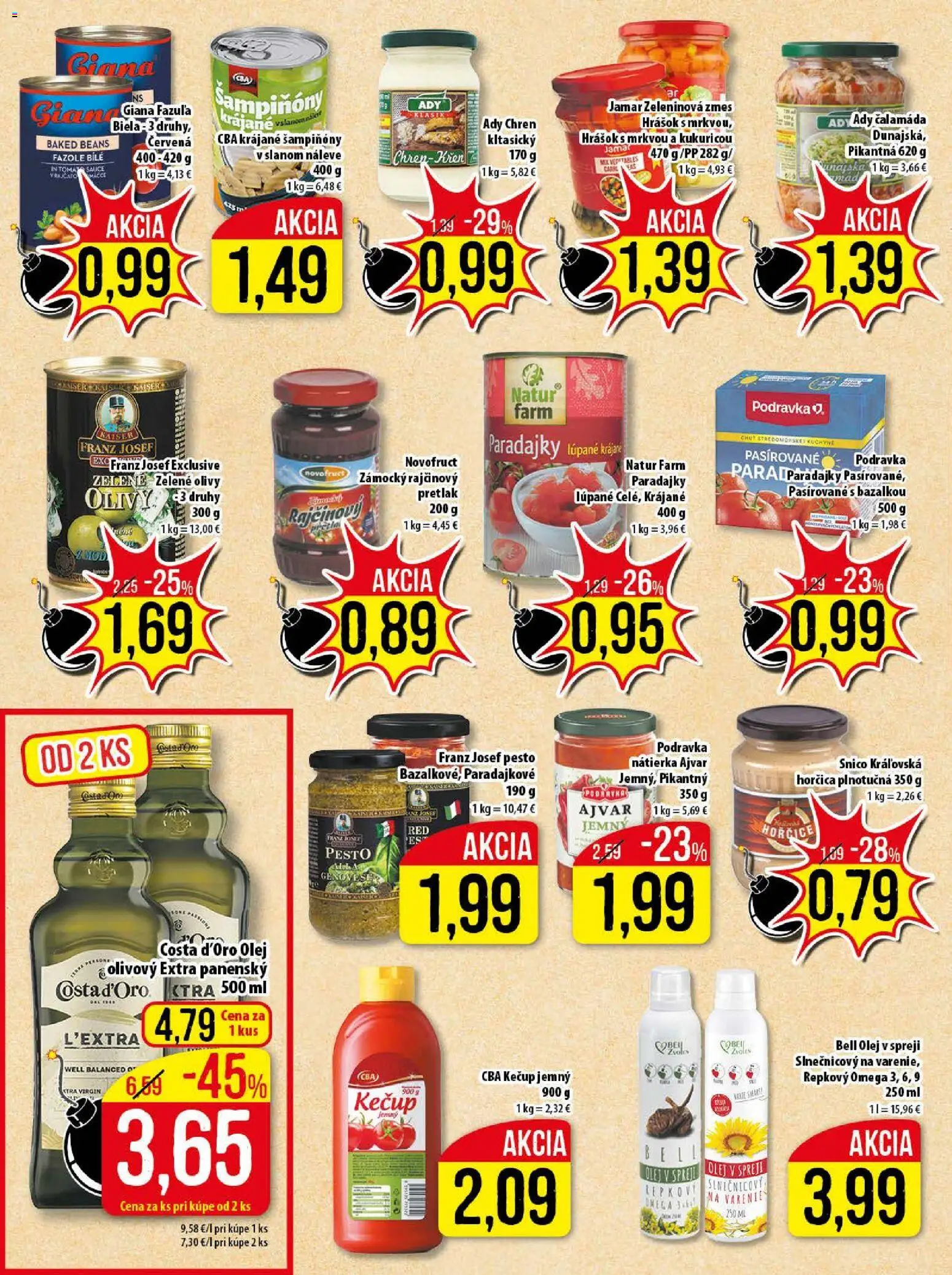 Nové Klas akcie – leták je platný od 26.01.2026 | Strana: 17 | Produkty: Chren, Fazuľa, Hrášok, Kečup