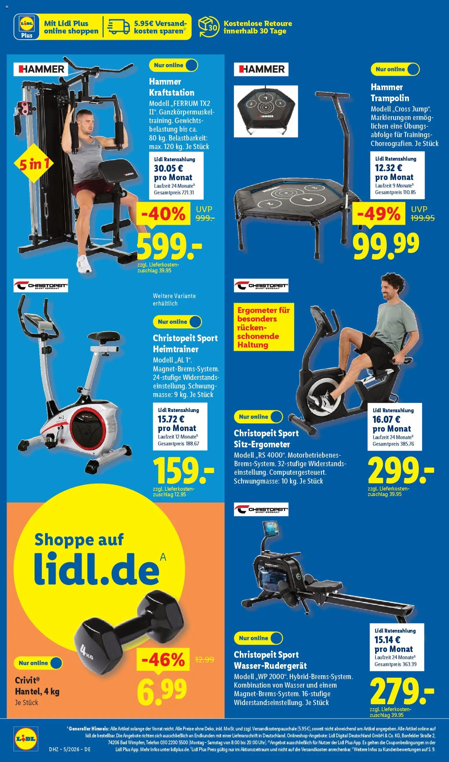 Lidl - Prospekt – gültig ab 26.01.2026 | Seite: 42 | Produkte: Bad, Ergometer, Wasser, Telefon