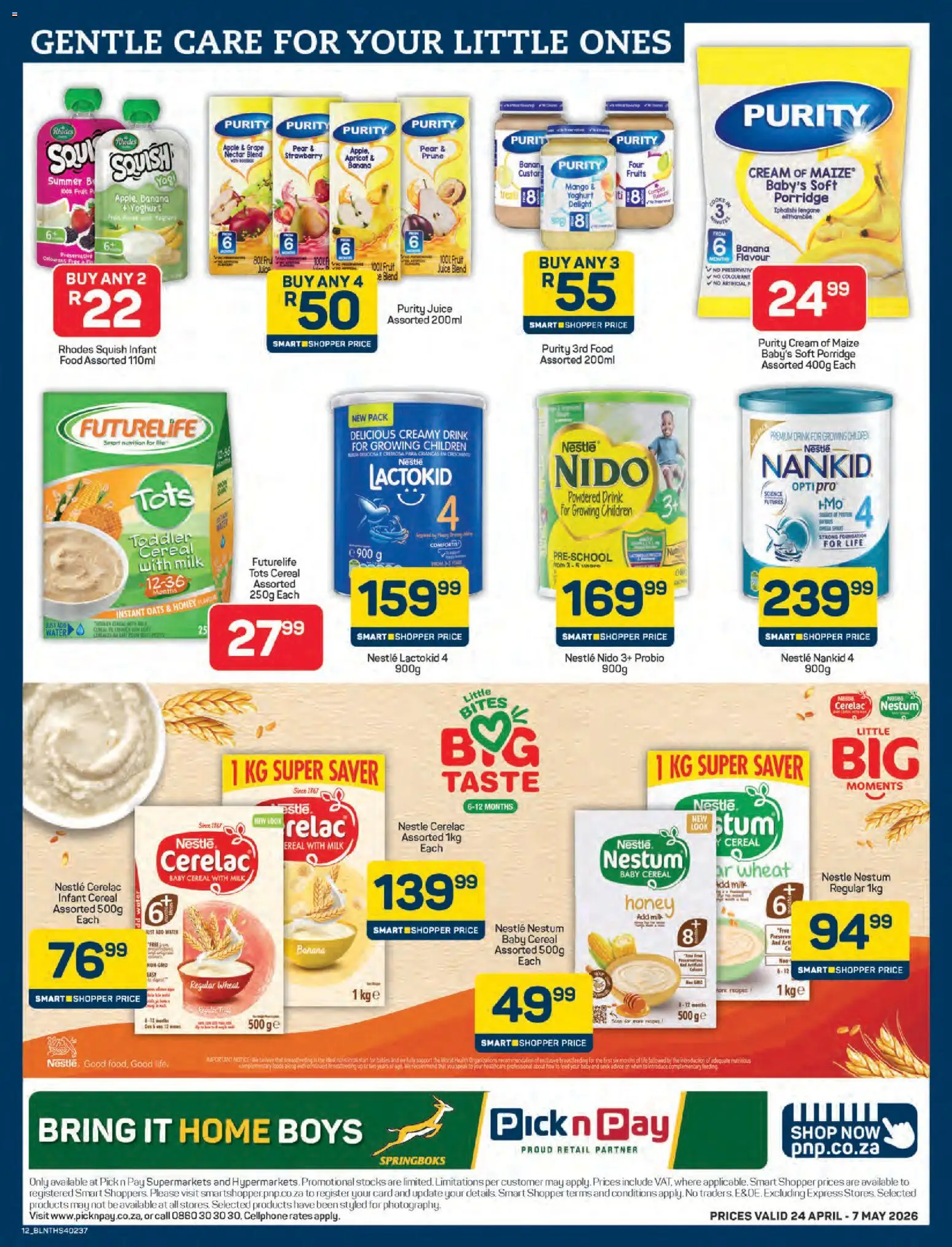 New Pick n Pay catalogue – valid from 24.04.2026 | Page: 12 | Products: Milk, Oats, Cream, Mango