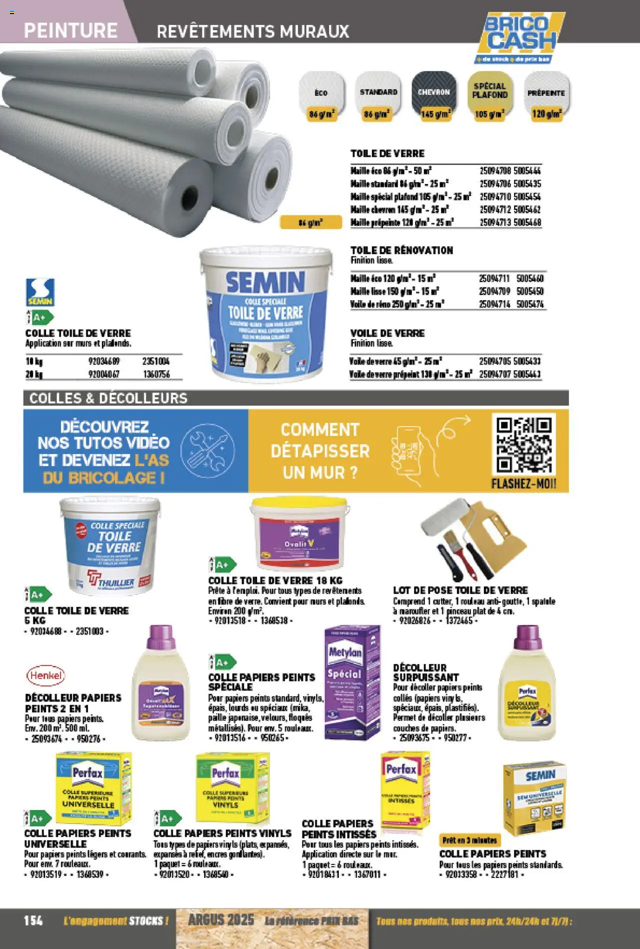 {H1} | Page: 154 | Produits: Vidéo, Spatule, Pinceau, Colle