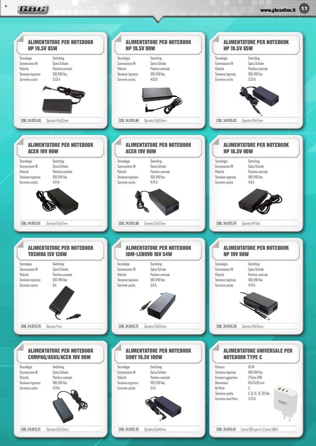 Volantino GBC del 09.06.2025 | Pagina: 11 | Prodotti: Notebook, USB