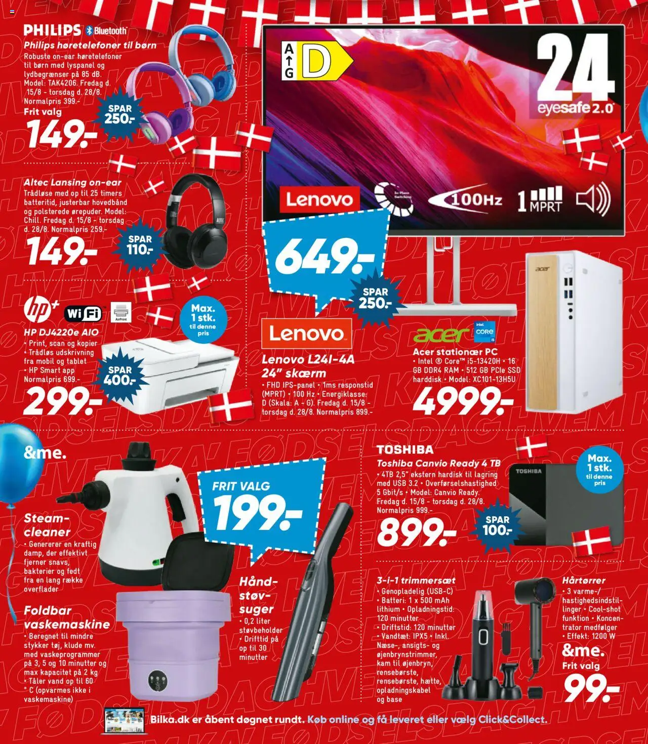Bilka Tilbudsavis gyldig fra 15.08.2025 | Side: 10 | Produkter: Skærm, USB, PC, Batteri