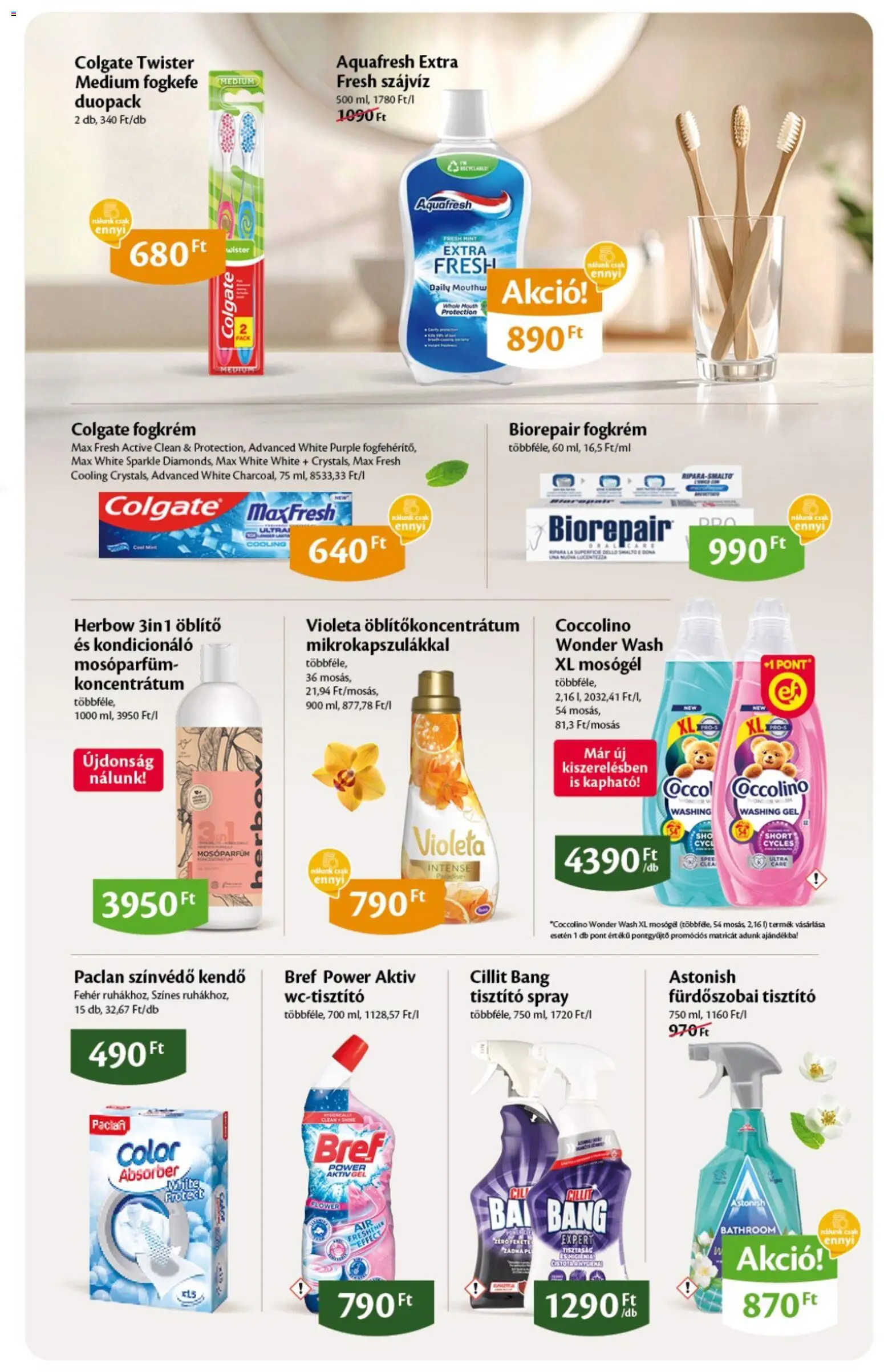 EcoFamily akciós ujság - amely érvényes a következő dátumtól: 05.02.2026 | Oldal: 15 | Termékek: Kendő, Fogkrém, Fogkefe, Szájvíz