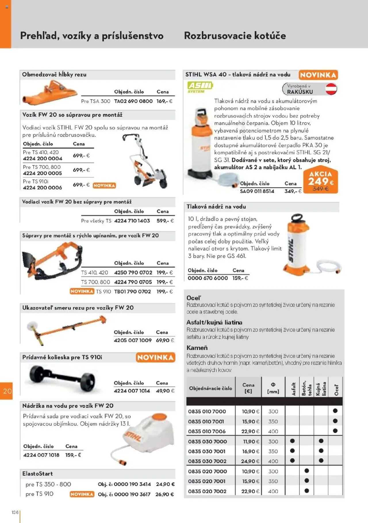 Nové STIHL akcie – leták je platný od 29.09.2025 | Strana: 136 | Produkty: Čerpadlo, Akumulátor