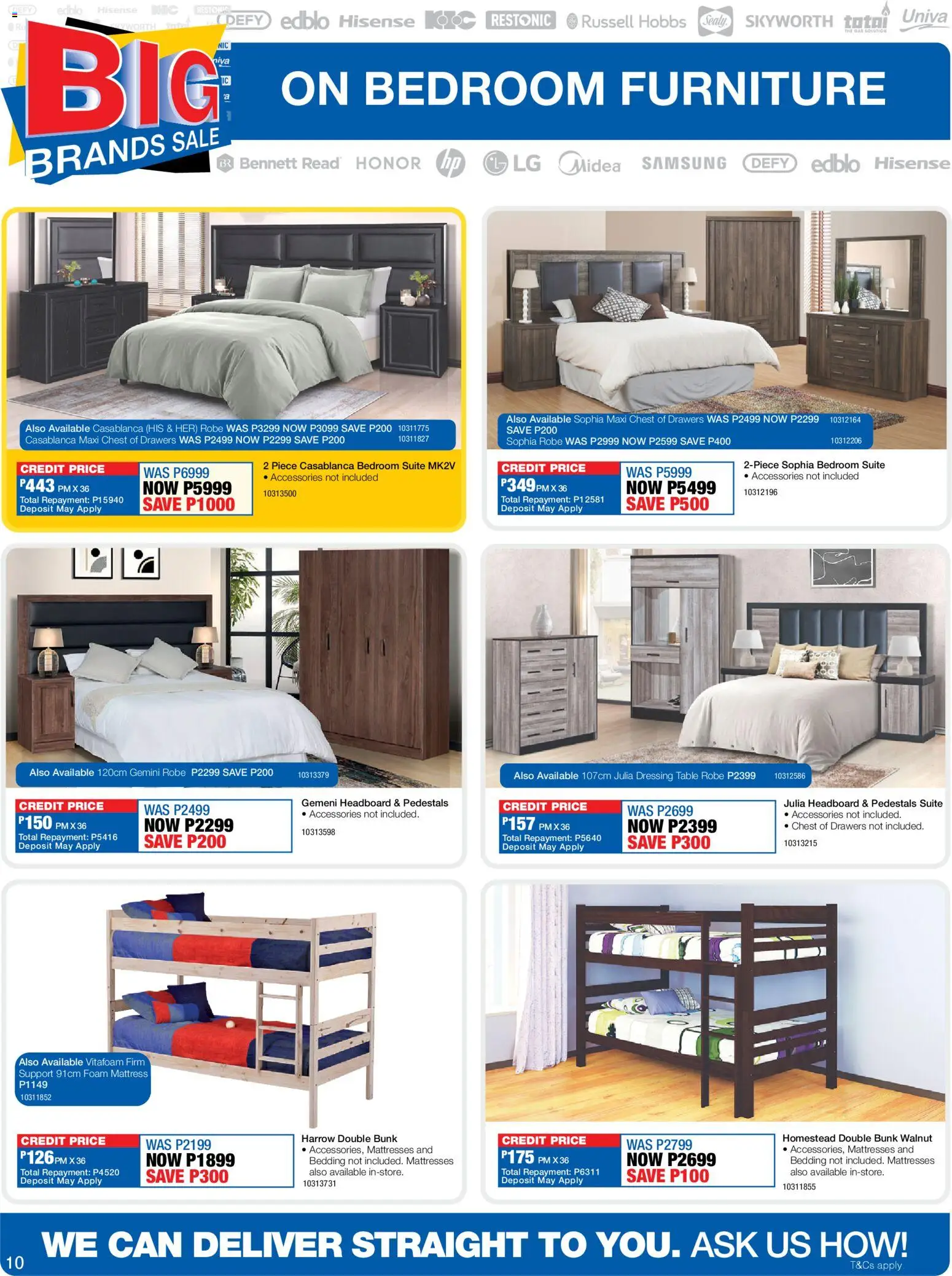 New OK Furniture catalogue – valid from 13.04.2026 | Page: 10 | Products: Mattress, Table, Double bunk, Foam