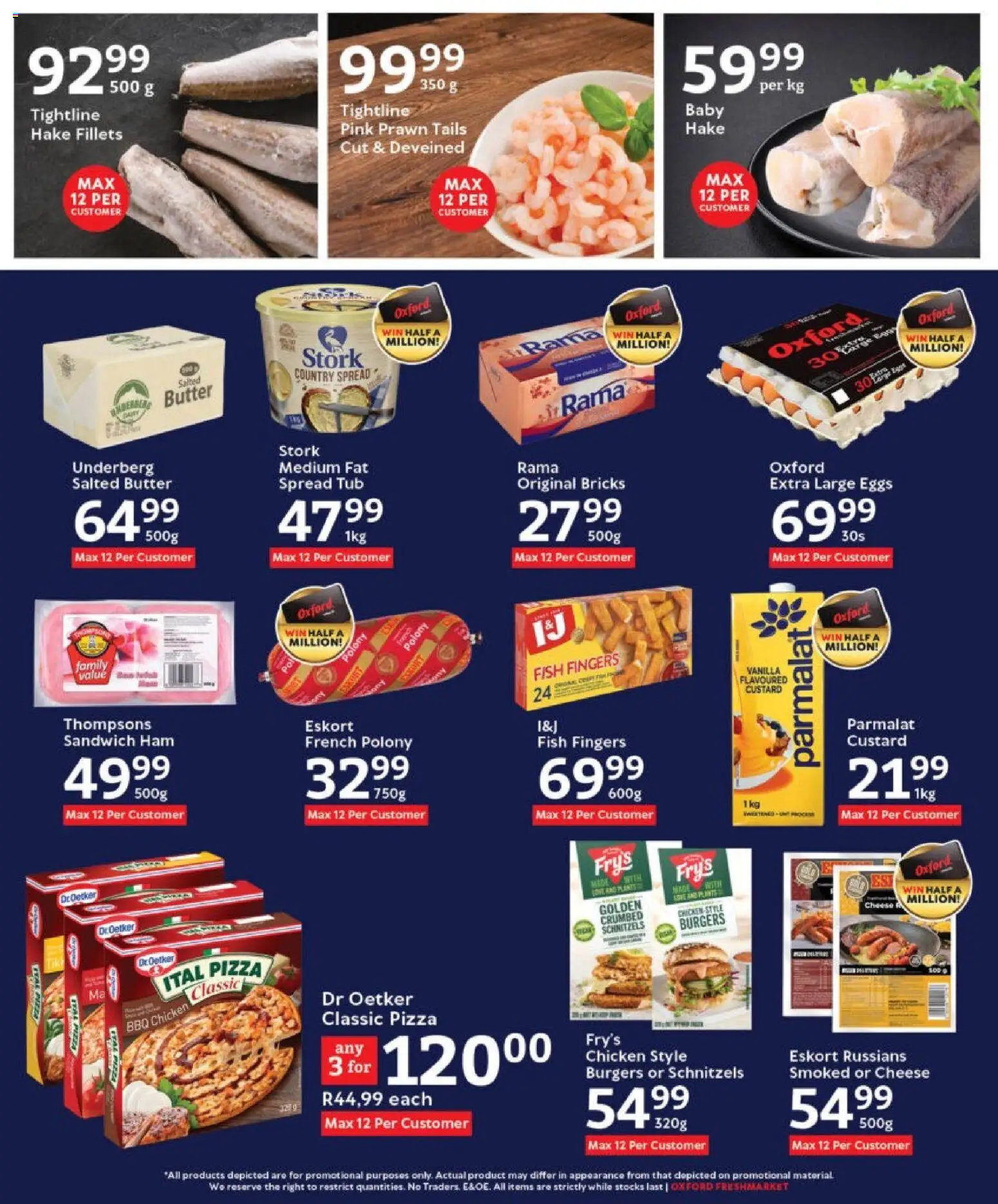 New Oxford Freshmarket catalogue – valid from 19.11.2025 | Page: 15 | Products: Custard, Chicken, Fish, Burgers