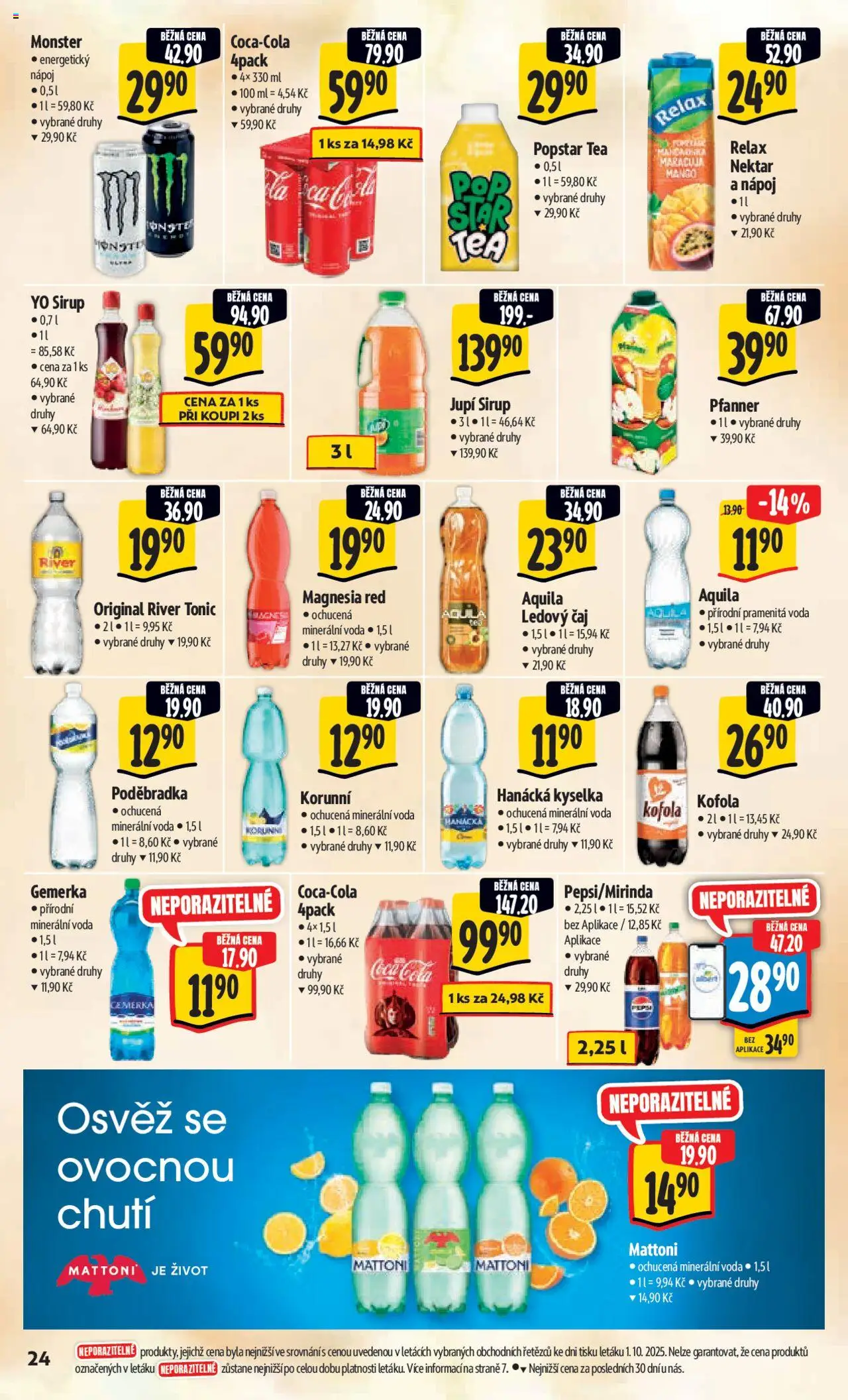 Albert leták - Hypermarket od 08.10.2025 | Strana: 33 | Produkty: Čaj, Coca cola, Aquila, Ledový čaj
