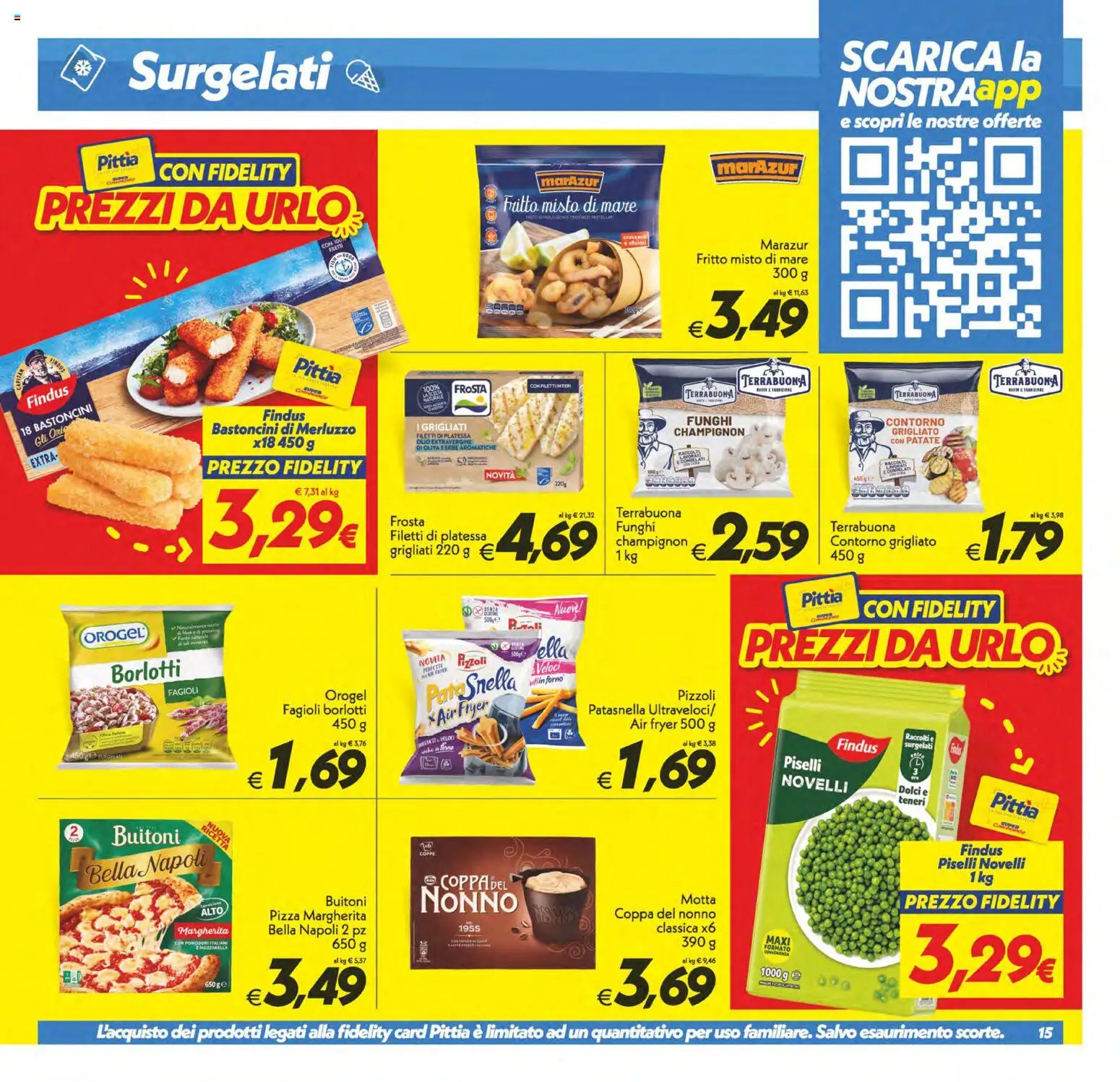 Volantino SuperConveniente del 23.01.2026 | Pagina: 15 | Prodotti: Olio, Funghi, Piselli, Forno