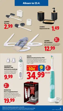 Lidl-mainoslehti voimassa 23.04.2026 alkaen | Sivu: 21 | Tuotteet: Sähköhammasharja, Paristot