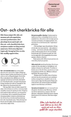 Ost- och charkbricka för alla, Plockiga konceptet gör att din ost- och charkbricka kan avnjutas under en lång social samvaro. - Förhandsvisning av reklamblad från butik Hemköp aktuell från 19.02.2026 | Sida: 33 | Produkter: Salt, Kapris, Ost, Chorizo