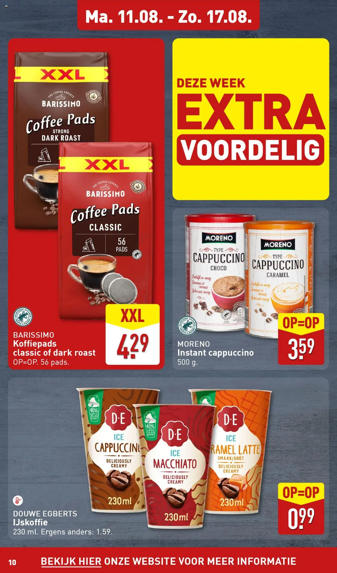  | Pagina: 10 | Producten: Koffiepads, Pads, Cappuccino, Ijskoffie