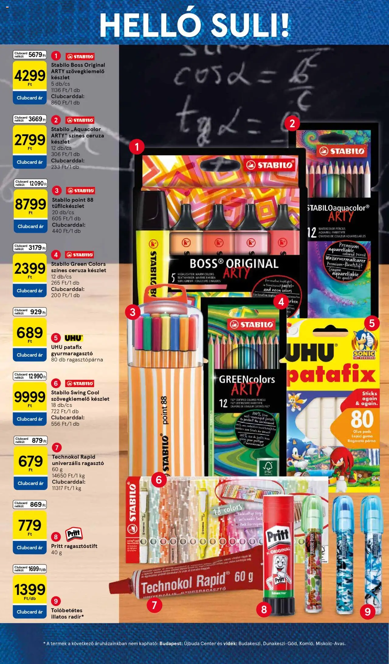Tesco akciós ujság - amely érvényes a következő dátumtól: 11.08.2025 | Oldal: 4 | Termékek: Ragasztó, Párna