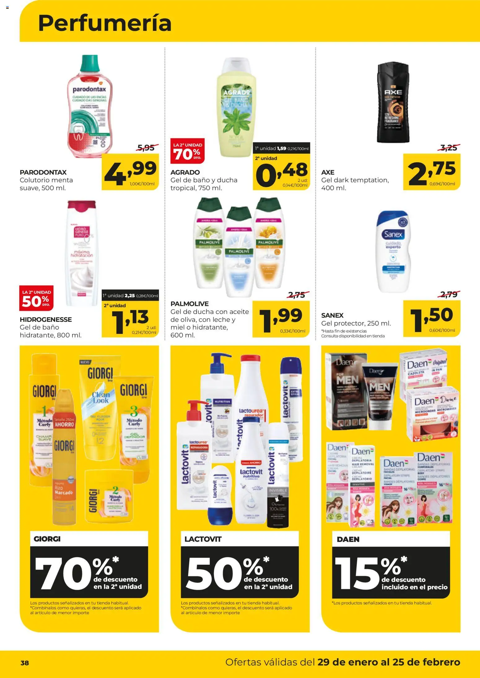 Alimerka folleto Castilla y León │ válido desde el 29.01.2026 | Página: 38 | Productos: Ψηφιακή κάμερα, Gel de ducha, Gel de baño, Aceite