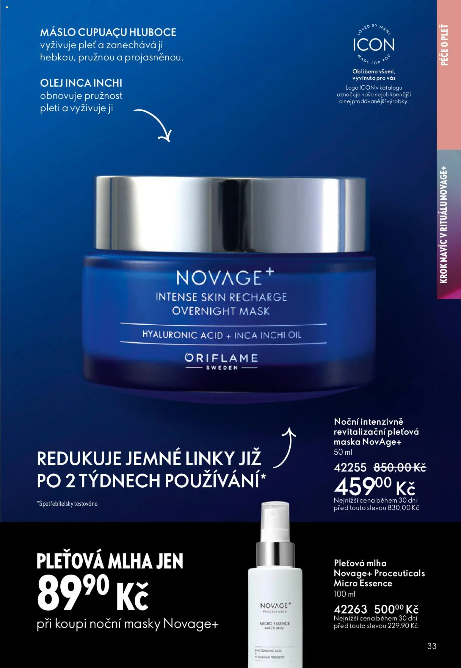 Oriflame katalog č. 05/2026 od 25.03.2026 | Strana: 33 | Produkty: Máslo, Olej, Essence, Maska