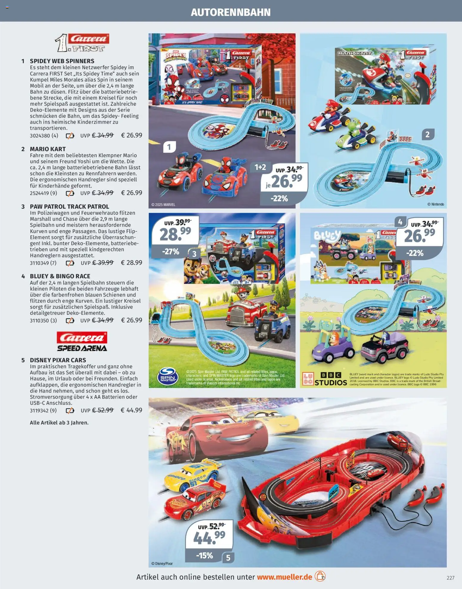 Müller Spielwarenkatalog – gültig ab 27.10.2025 | Seite: 227 | Produkte: Batterien
