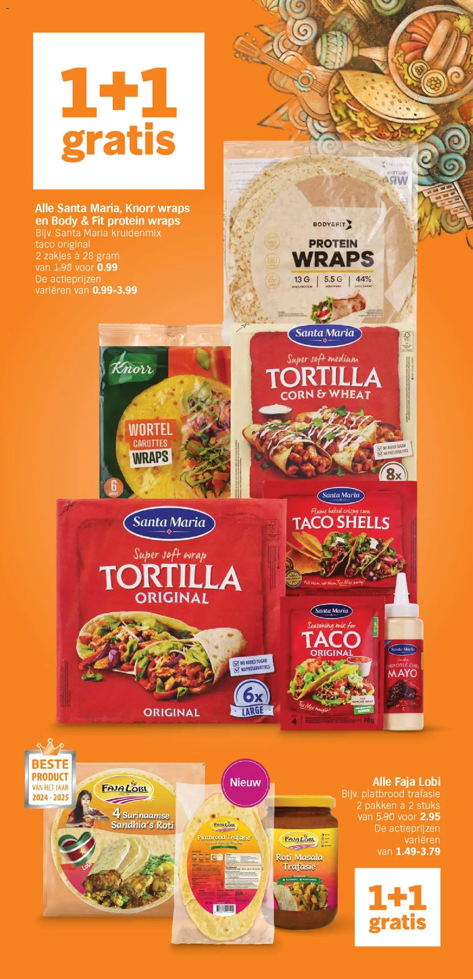 {H1} | Pagina: 15 | Producten: Taco, Tortilla