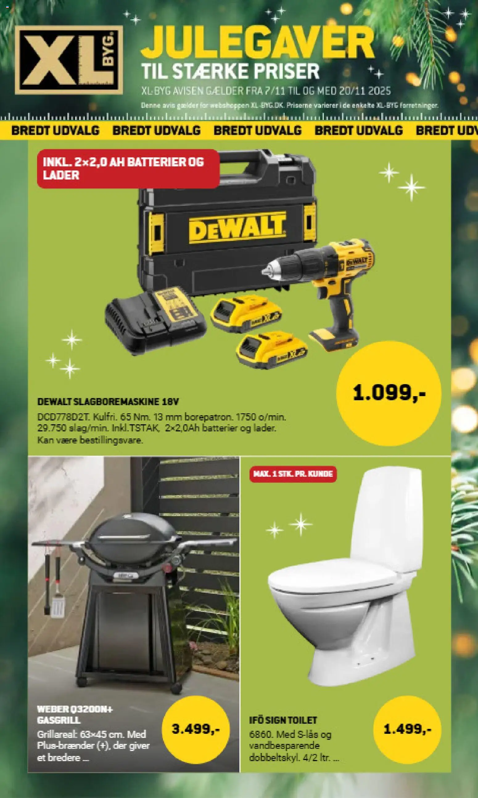 XL-BYG tilbudsavis – gyldig fra 07.11.2025 | Side: 1 | Produkter: Toilet, Batterier