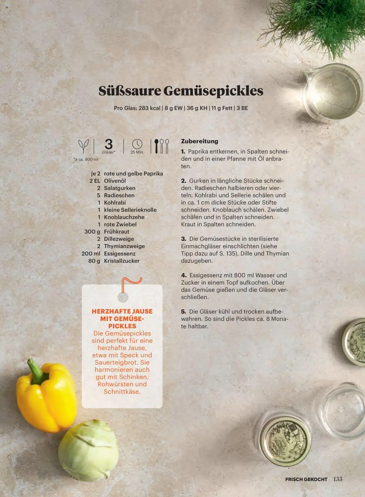 Billa Frisch Gekocht gültig ab 03.07.2025 | Seite: 133 | Produkte: Gurken, Wasser, Gemüse, Öl