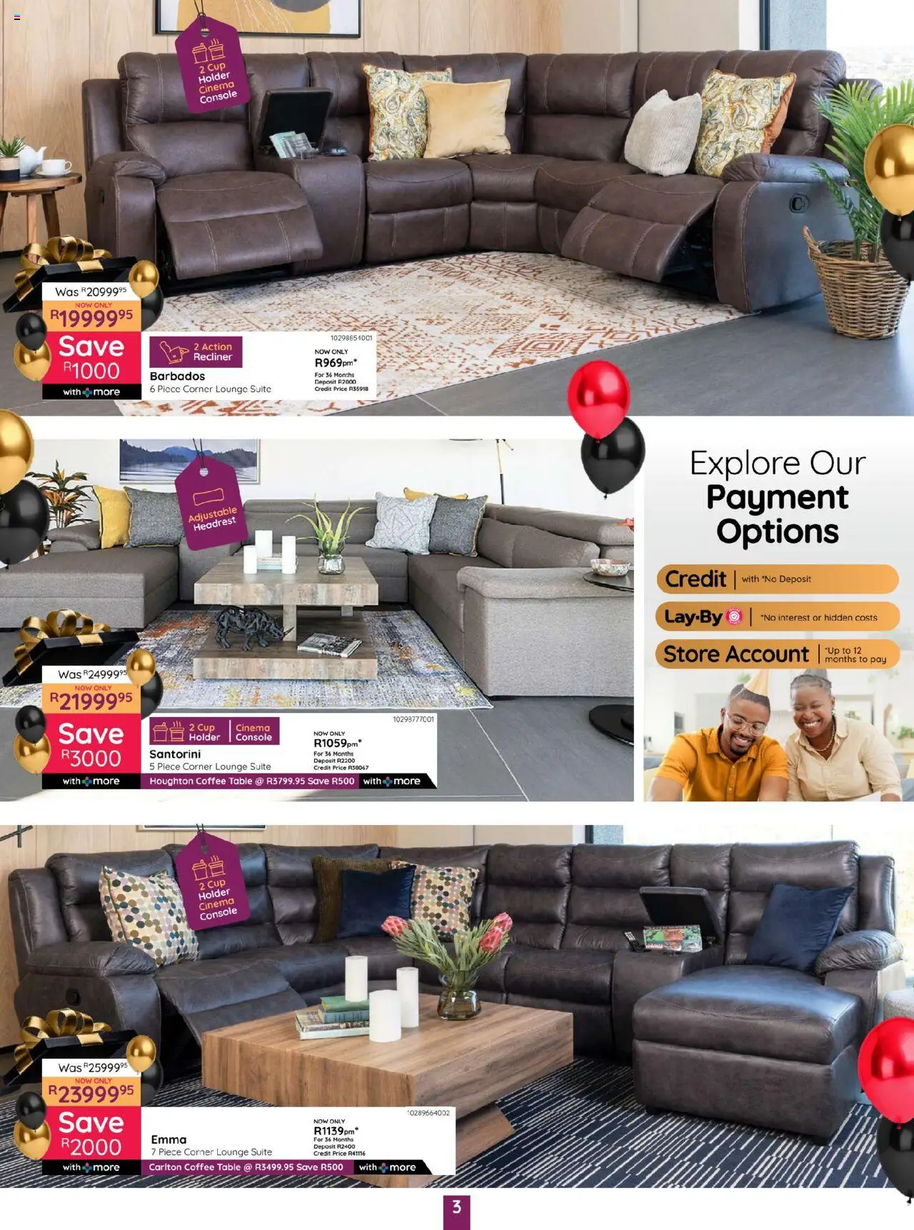 Bradlows Specials │ valid from 19.06.2025 | Page: 3 | Products: Coffee table, Table, Lounge suite, Coffee