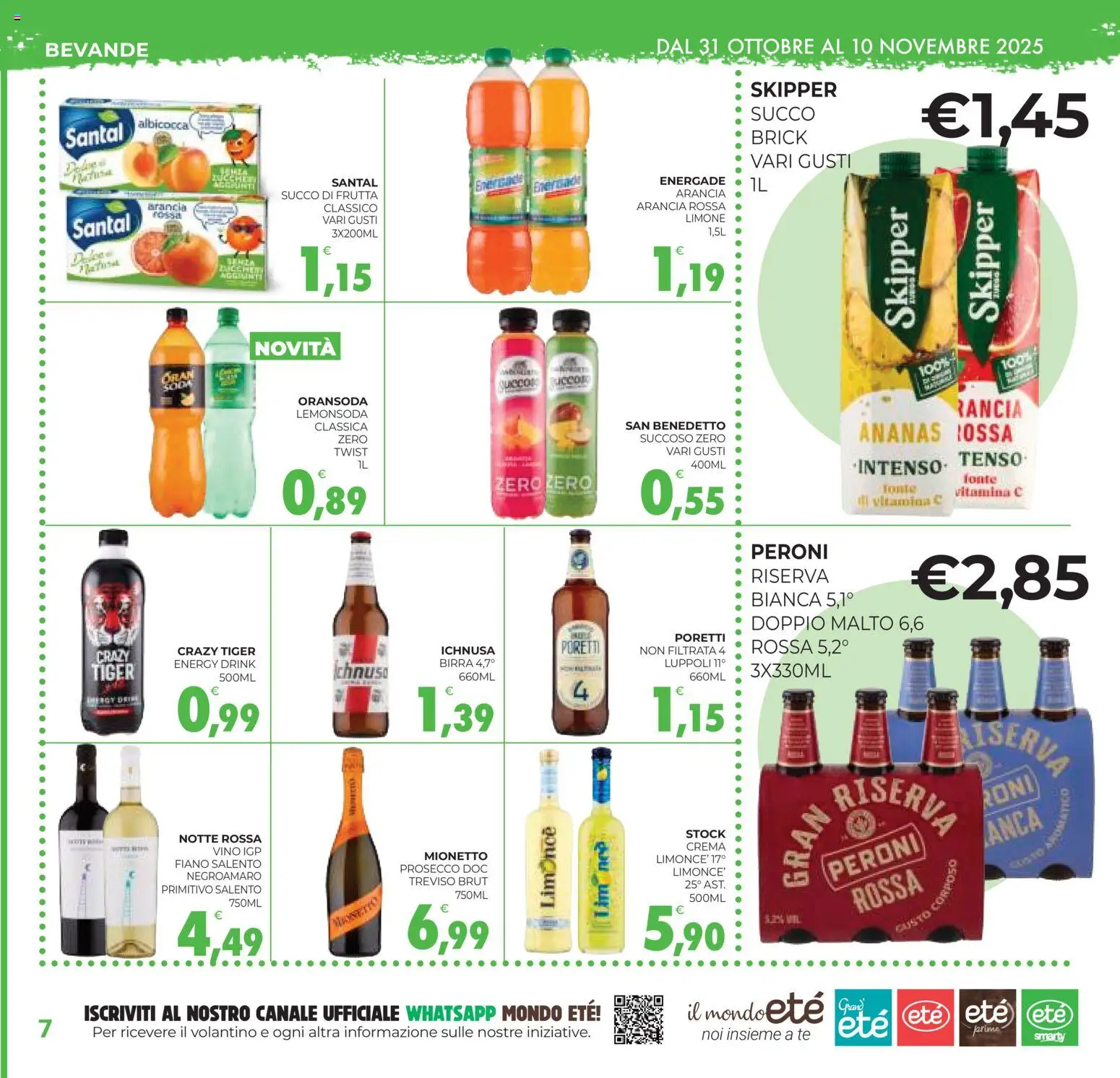 Volantino Eté del 31.10.2025 | Pagina: 7 | Prodotti: Succo, Birra, Tè, Arancia