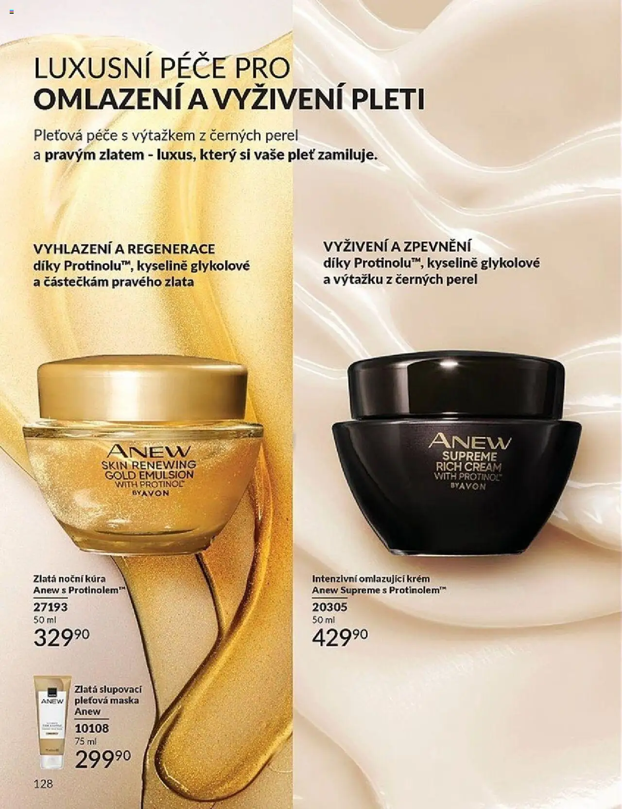 Avon katalog 10/2025 od 01.10.2025 | Strana: 128 | Produkty: Pleťová maska, Krém, Maska