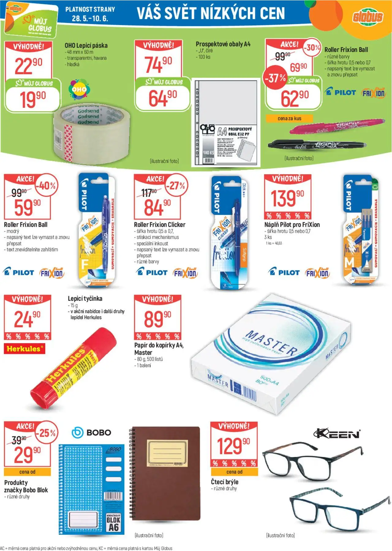 Globus leták od 28.05.2025 | Strana: 39 | Produkty: Čtecí brýle, Brýle, Blok, Barvy